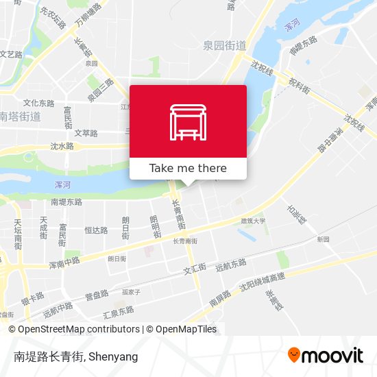 南堤路长青街 map