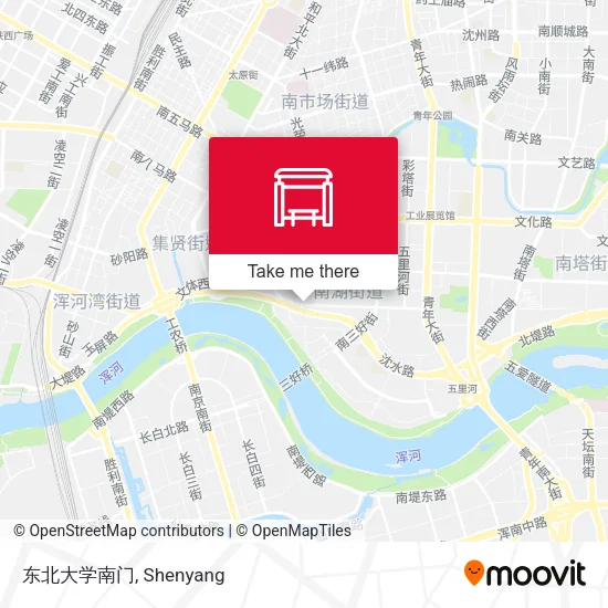 东北大学南门 map