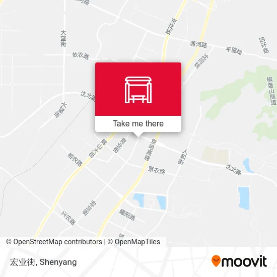 宏业街 map
