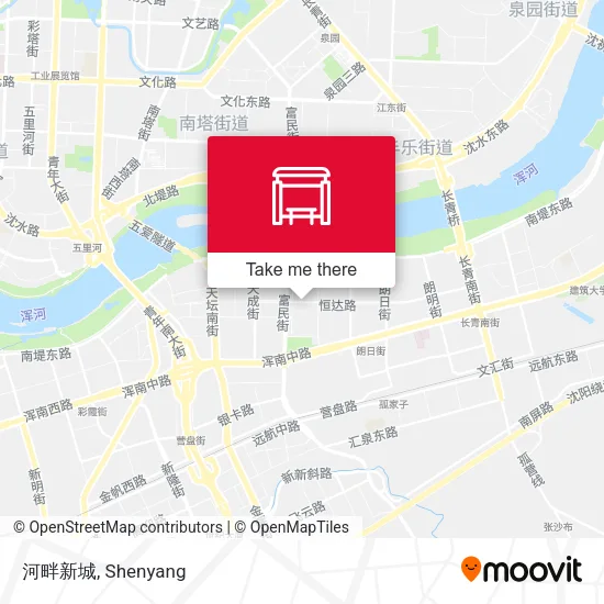 河畔新城 map