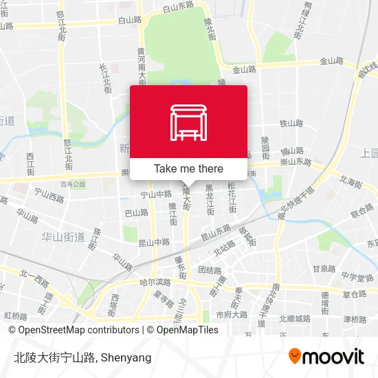北陵大街宁山路 map