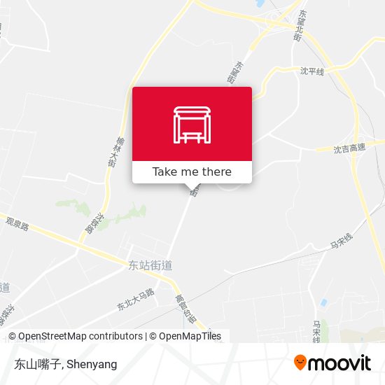 东山嘴子 map