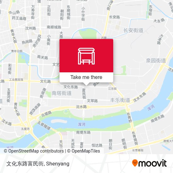 文化东路富民街 map