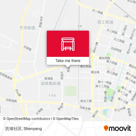 洪湖社区 map