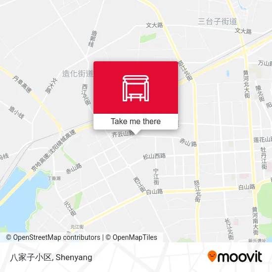 八家子小区 map