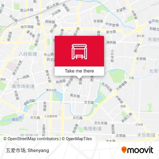 五爱市场 map