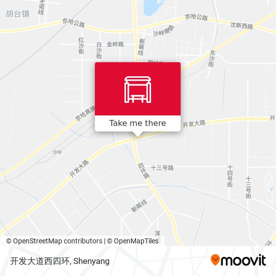开发大道西四环 map