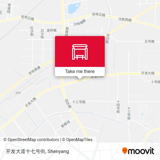 开发大道十七号街 map
