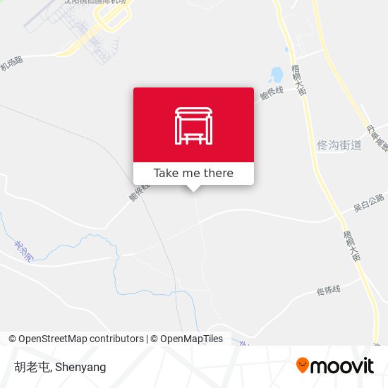 胡老屯 map