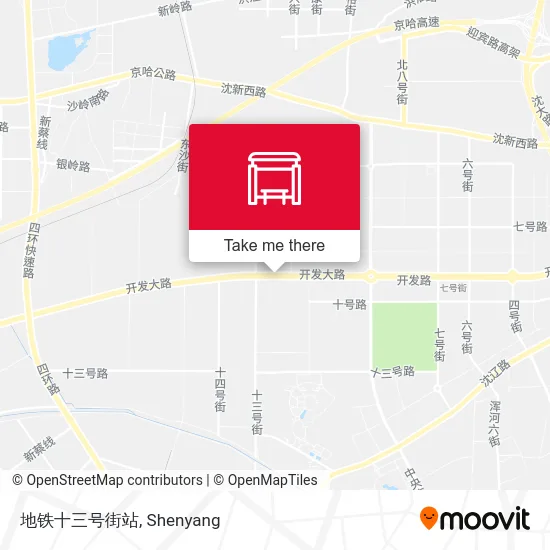 地铁十三号街站 map