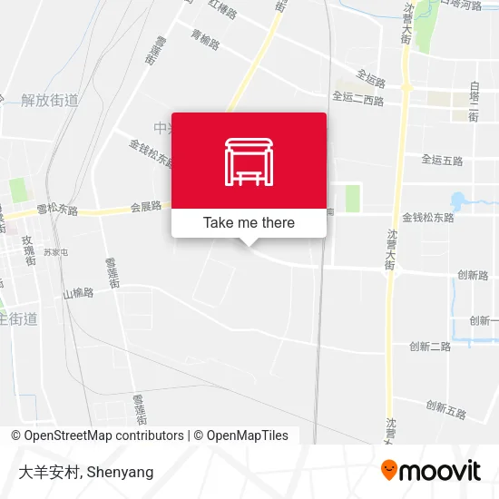 大羊安村 map