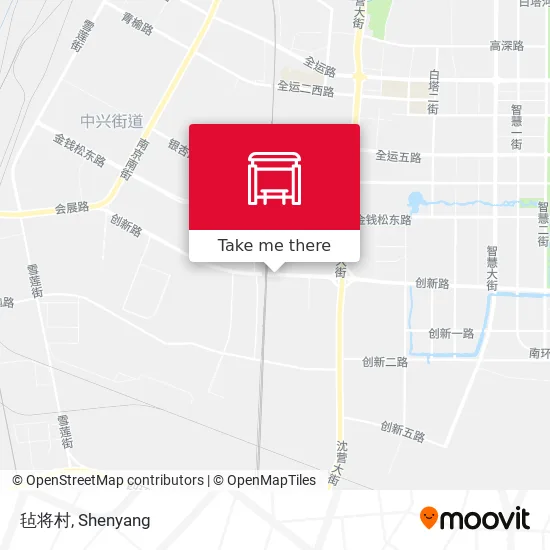 毡将村 map