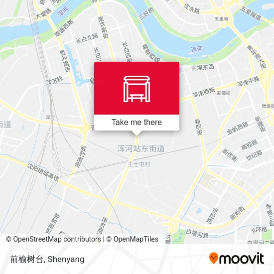 前榆树台 map