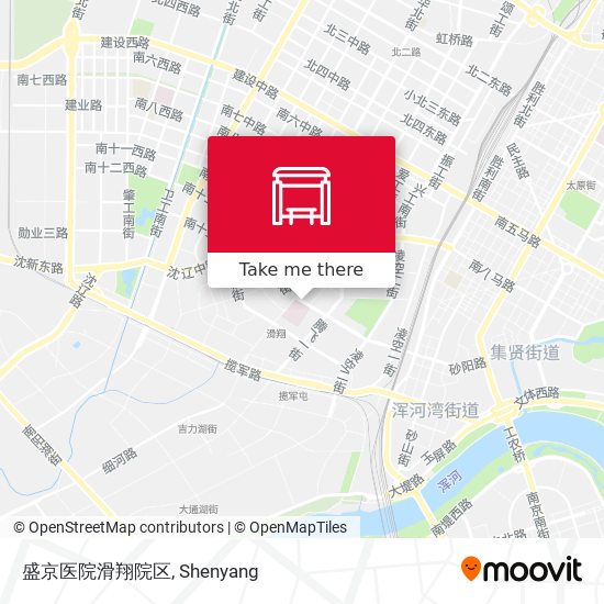 盛京医院滑翔院区 map