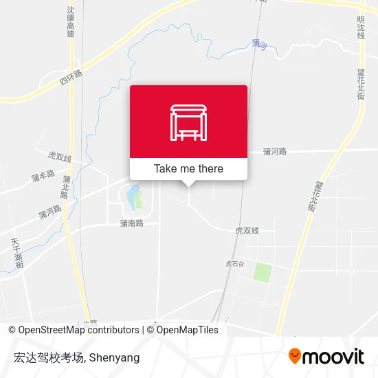 宏达驾校考场 map