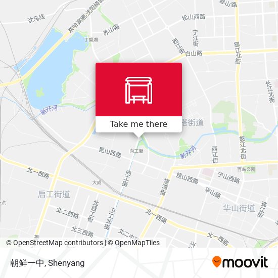 朝鲜一中 map