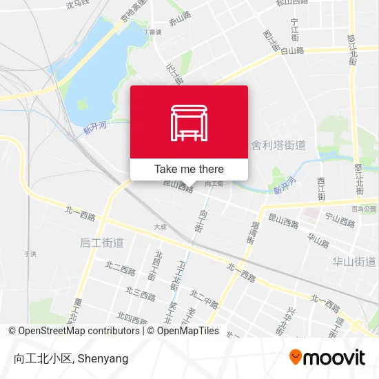 向工北小区 map