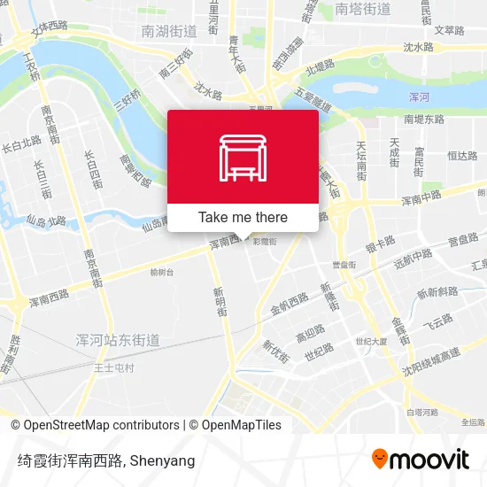 绮霞街浑南西路 map