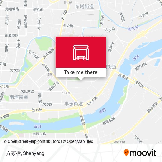 方家栏 map