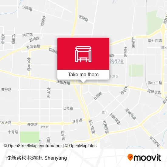 沈新路松花湖街 map