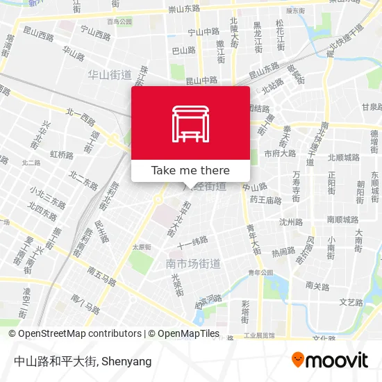 中山路和平大街 map