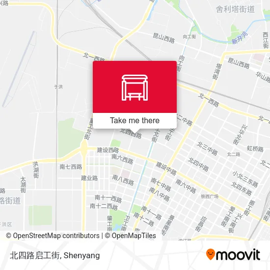 北四路启工街 map