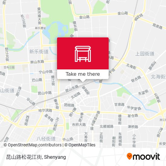 昆山路松花江街 map