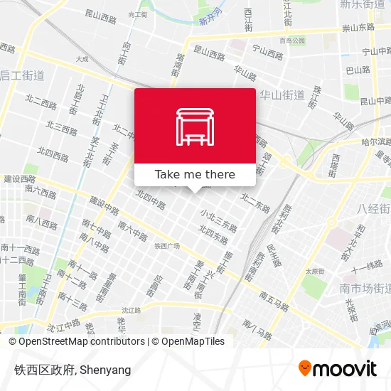 铁西区政府 map