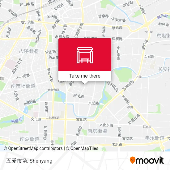 五爱市场 map