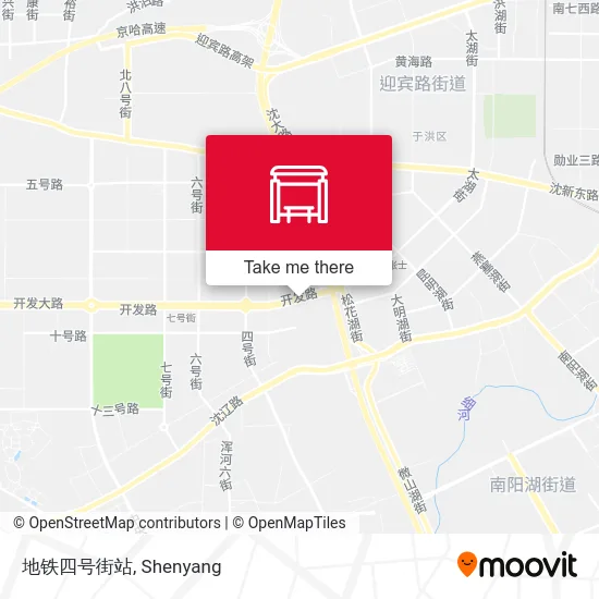 地铁四号街站 map