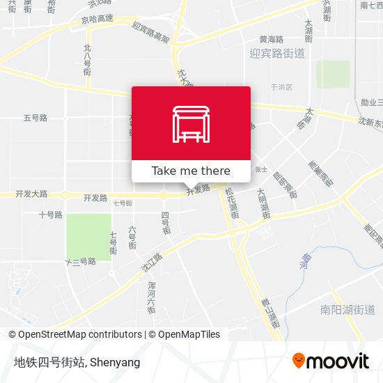 地铁四号街站 map