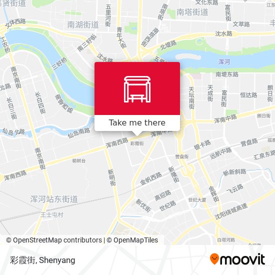 彩霞街 map