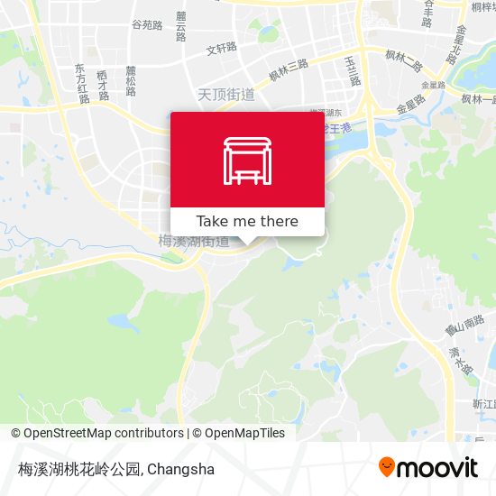 梅溪湖桃花岭公园 map