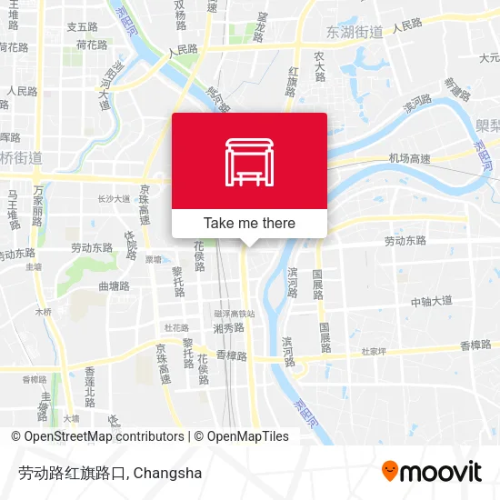 劳动路红旗路口 map