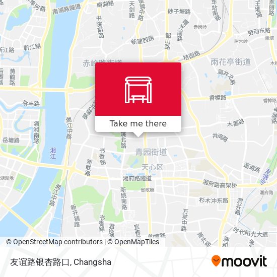 友谊路银杏路口 map
