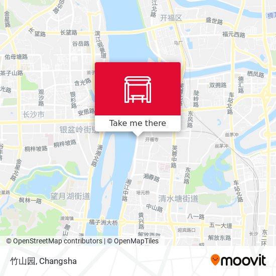 竹山园 map
