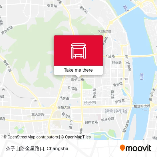 茶子山路金星路口 map