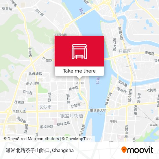 潇湘北路茶子山路口 map