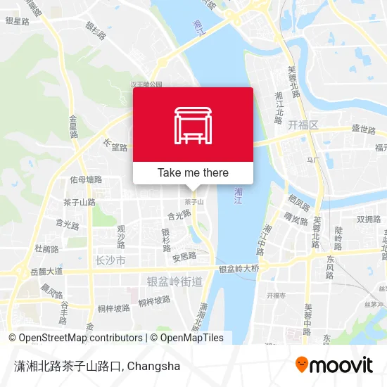 潇湘北路茶子山路口 map