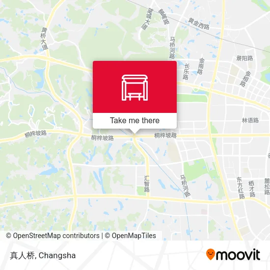 真人桥 map