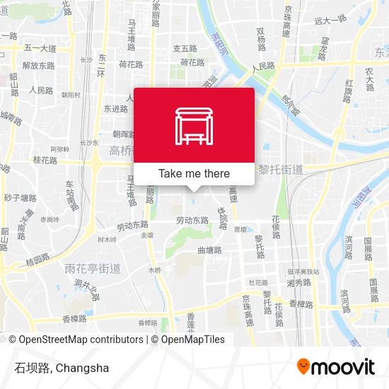 石坝路 map