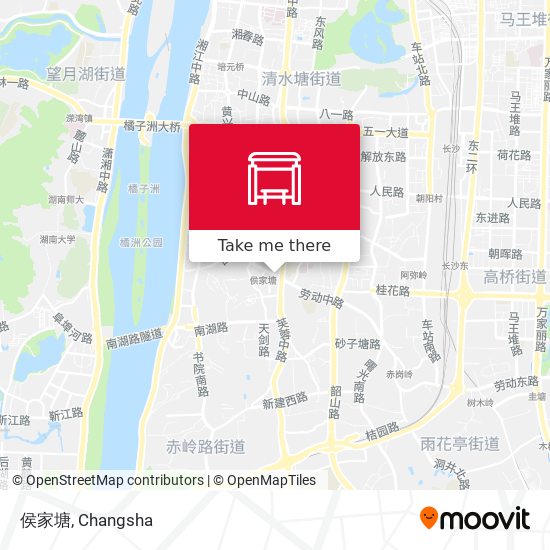 侯家塘 map