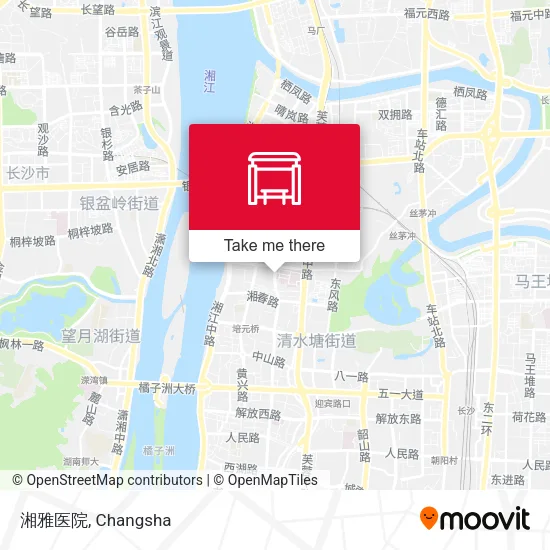 湘雅医院 map