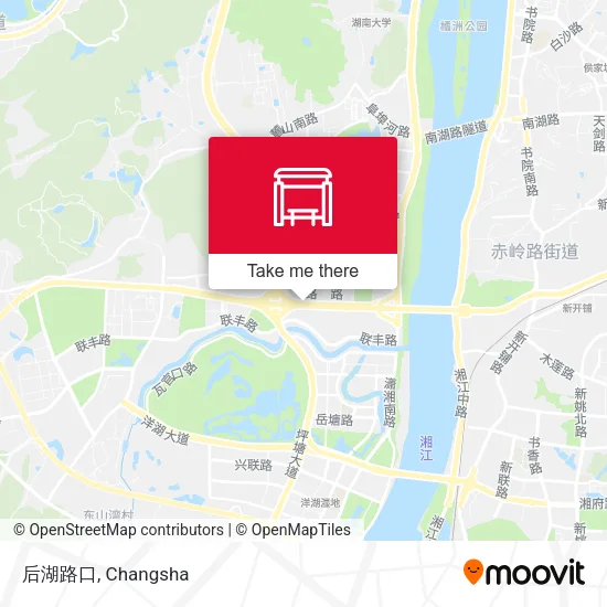 后湖路口 map