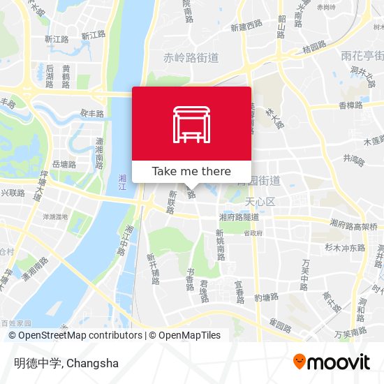 明德中学 map