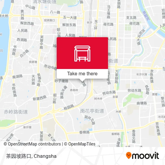 茶园坡路口 map