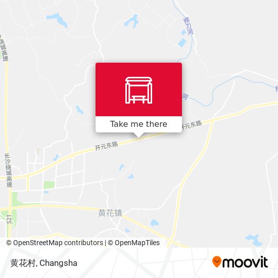 黄花村 map