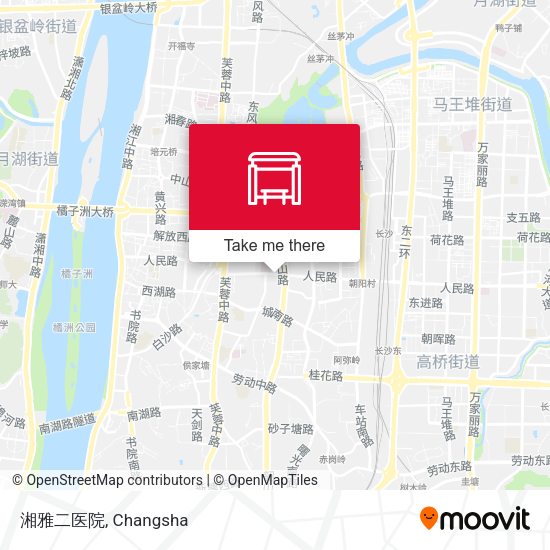 湘雅二医院 map