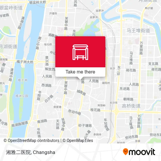 湘雅二医院 map