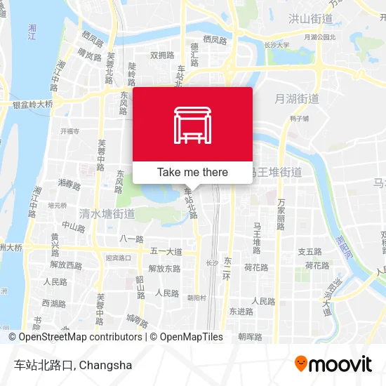 车站北路口 map